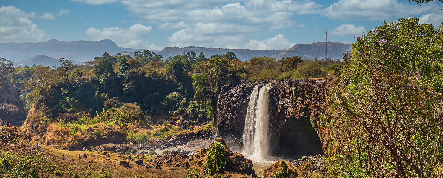 An amazing shot of the Blue Nile Waterfall in Ethiopia